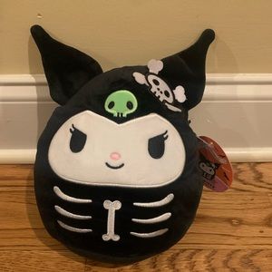 Kuromi Skeleton Hello Kitty, Squishmallows 8” new with tag